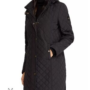 Polo Ralph Lauren Diamond Quilted Jacket Coat with Faux Leather Trim - 3XL